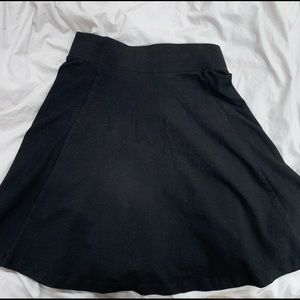 black skater skirt